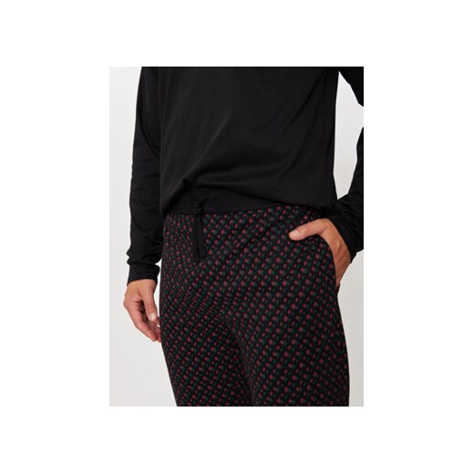 Boss Piżama 50527344 Czarny Relaxed Fit S MODIVO