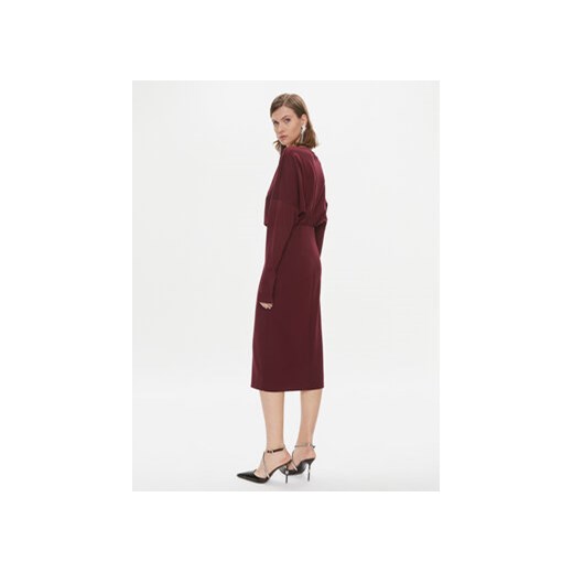 Pinko Sukienka codzienna Bolt 102291 A1CT Bordowy Regular Fit Pinko 40 MODIVO