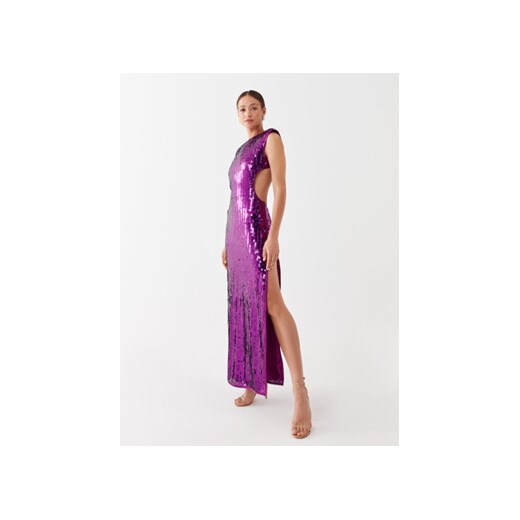 MVP Wardrobe Sukienka wieczorowa MVPE3AB055.0TL0053 Fioletowy Regular Fit Mvp Wardrobe 40 MODIVO