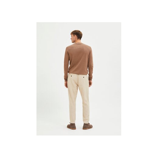 Selected Homme Chinosy 16087636 Beżowy Slim Tapered Fit Selected Homme S MODIVO