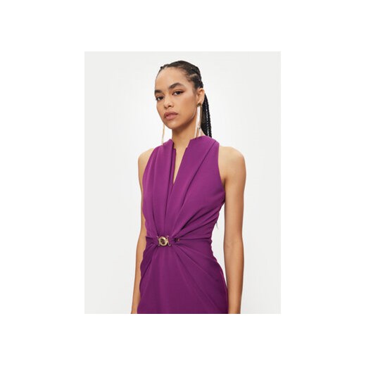 Rinascimento Sukienka koktajlowa CFC0120270003 Fioletowy Regular Fit Rinascimento S MODIVO