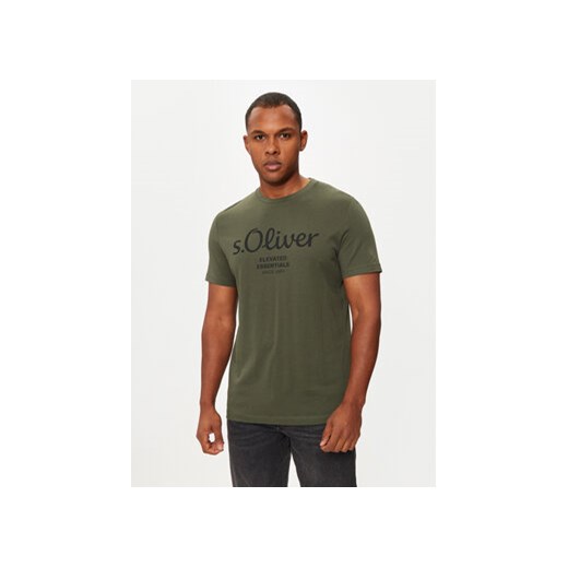 s.Oliver T-Shirt 2139909 Zielony Regular Fit M MODIVO