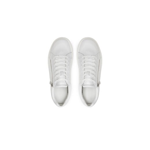 Calvin Klein Sneakersy Low Top Lace Up W/ Zip Mono HM0HM01496 Biały Calvin Klein 45 MODIVO