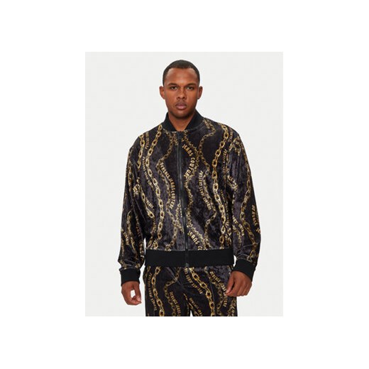 Versace Jeans Couture Bluza 77GAI300 JS367 Czarny Regular Fit ze sklepu MODIVO w kategorii Bluzy męskie - zdjęcie 177233047