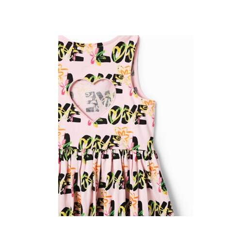 Desigual Sukienka codzienna 23SGVK11 Różowy Regular Fit Desigual 3_4Y MODIVO