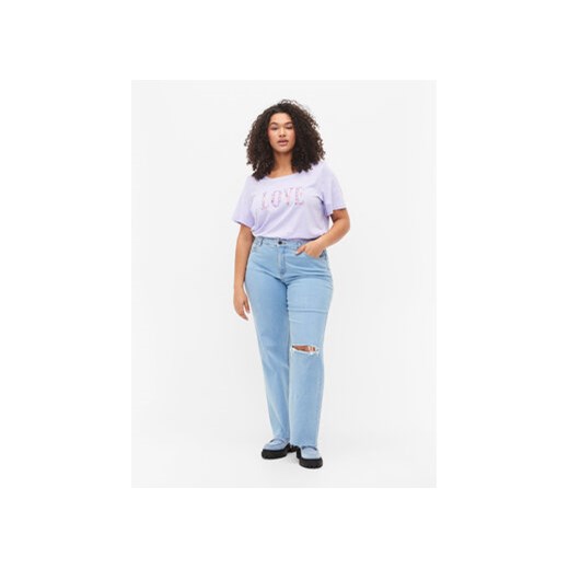 Zizzi T-Shirt V50224B Fioletowy Regular Fit Zizzi 3XL MODIVO