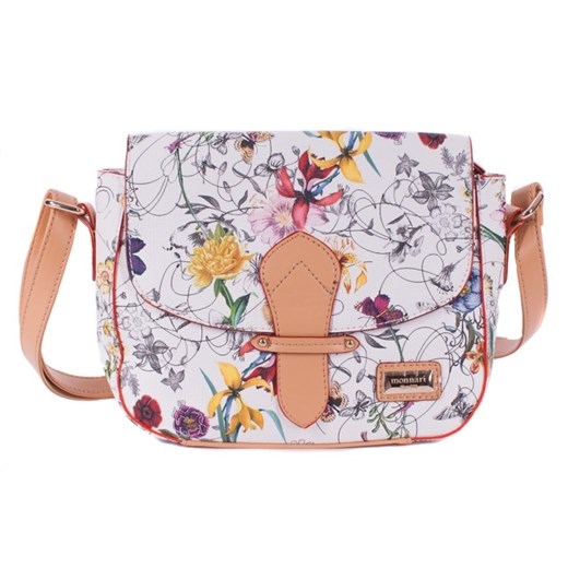 MONNARI - PIĘKNA MAŁA W KWIATY TOREBKA LISTONOSZKA - BAG4970-000 galeriakufer-pl szary
