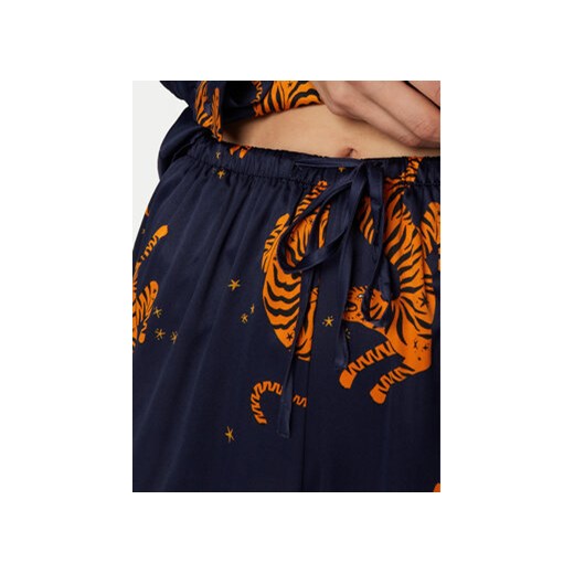 Hunkemöller Piżama Maritime Blue 300784 Granatowy Regular Fit Hunkemöller XL MODIVO