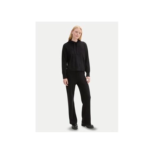 Tom Tailor Denim Spodnie dzianinowe 1043355 Czarny Straight Fit Tom Tailor Denim M MODIVO
