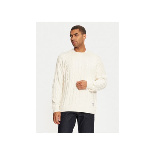 Pepe Jeans Sweter Camdem PM702455 Biały Regular Fit ze sklepu MODIVO w kategorii Swetry męskie - zdjęcie 177256228