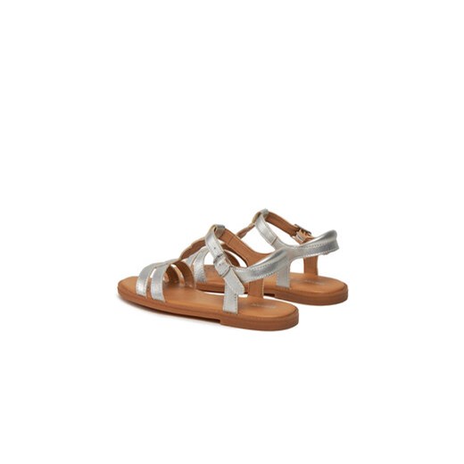 Geox Sandały J Sandal Karly Girl J4535H 0NFQD C1007 S Srebrny Geox 30 MODIVO