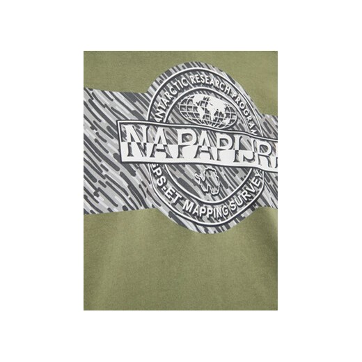Napapijri Bluza B-Pinzon NP0A4GXD D Zielony Regular Fit Napapijri 16Y MODIVO