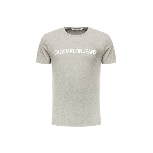Calvin Klein Jeans T-Shirt Core Institutional Logo J30J307855 Szary Regular Fit M MODIVO