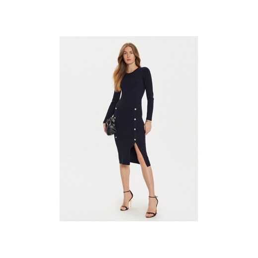 Morgan Sukienka dzianinowa 242-RMBLUE Granatowy Slim Fit Morgan XS MODIVO