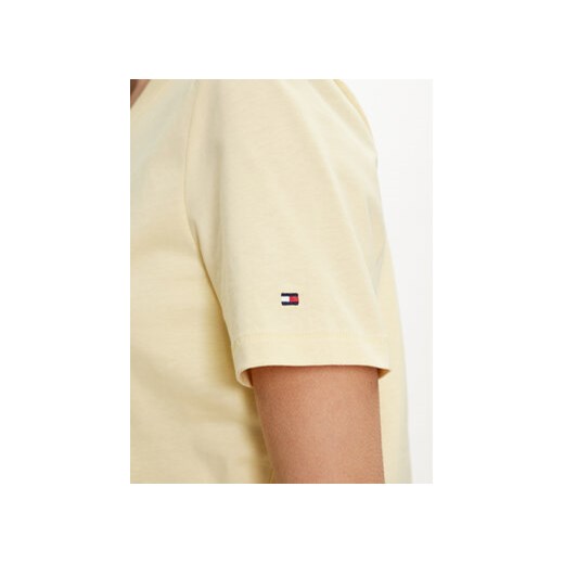Tommy Hilfiger T-Shirt Script WW0WW42589 Żółty Regular Fit Tommy Hilfiger XL MODIVO