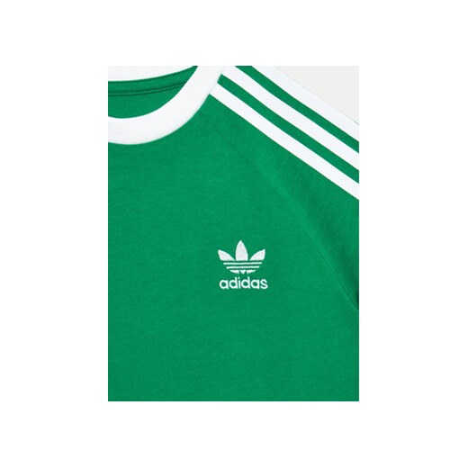 adidas T-Shirt 3-Stripes IY7431 Zielony Regular Fit 14_15Y MODIVO