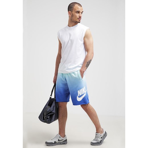 Nike Sportswear ALUMNI Spodnie treningowe ARTISAN TEAL/GAME ROYAL/WHITE zalando  bawełna