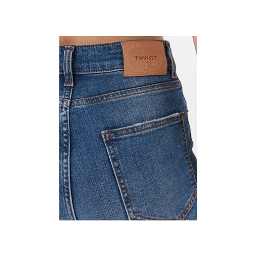 TWINSET Jeansy 232TP2440 Niebieski Straight Fit Twinset 32 MODIVO