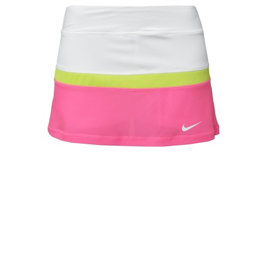 Nike Performance COURT Spódnica sportowa white/pink pow/cyber/white zalando  mat