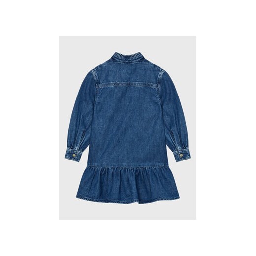 Tommy Hilfiger Sukienka jeansowa Denim Frill Collar KG0KG07026 D Niebieski Tommy Hilfiger 10Y MODIVO