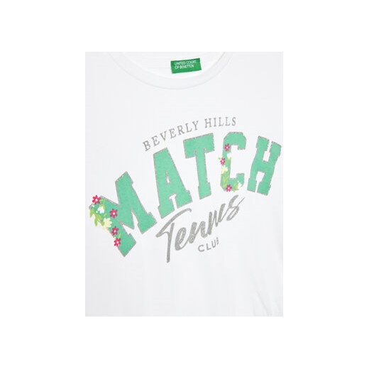 United Colors Of Benetton T-Shirt 3096C10BA Biały Boxy Fit United Colors Of Benetton 130 MODIVO