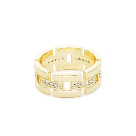 Luv AJ Pierścionek Rossi Cigar Ring FW22-R-RCR-G Złoty Luv Aj 7 MODIVO