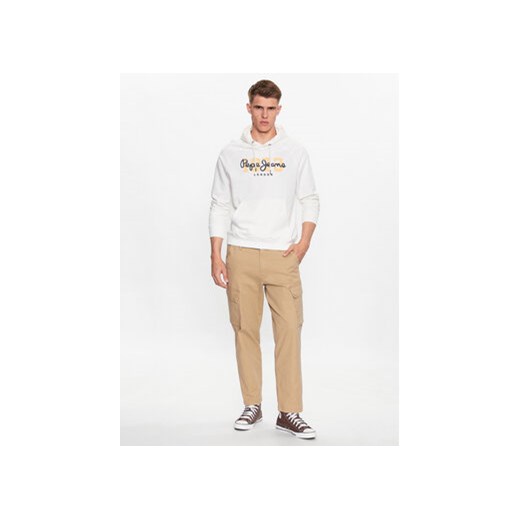 Pepe Jeans Bluza Meier Hoodie PM582482 Biały Regular Fit Pepe Jeans S MODIVO