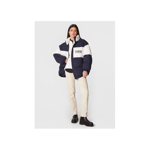 Tommy Jeans Kurtka puchowa Fashion DW0DW14306 Granatowy Oversize Tommy Jeans L MODIVO