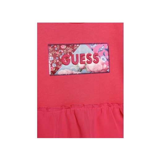 Guess Bluzka K3BQ04 KAV34 Różowy Regular Fit Guess 6Y MODIVO