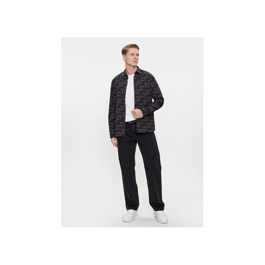 Hugo Koszula Emero 50508663 Czarny Relaxed Fit XL MODIVO