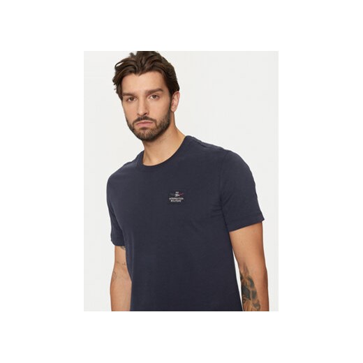 Aeronautica Militare T-Shirt 242TS2331J662 Granatowy Regular Fit Aeronautica Militare L MODIVO
