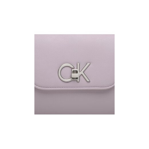 Calvin Klein Torebka Re-Lock Shoulder Bag Md K60K610769 Fioletowy Calvin Klein uniwersalny MODIVO