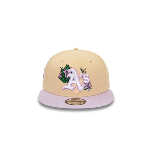 New Era Czapka z daszkiem Mlb Floral 950 Athletics 60503502 Beżowy New Era S_M MODIVO
