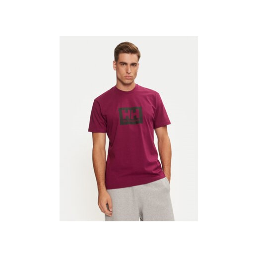 Helly Hansen T-Shirt HH Box 53285 Fioletowy Regular Fit ze sklepu MODIVO w kategorii T-shirty męskie - zdjęcie 177318487