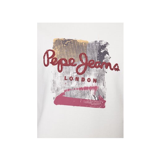 Pepe Jeans Bluza Melbourne Sweat PM582483 Biały Regular Fit Pepe Jeans L MODIVO