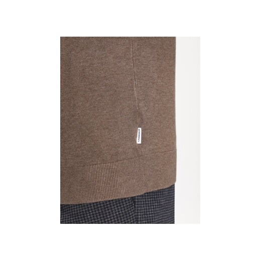 Lindbergh Sweter 30-800143 Beżowy Slim Fit M MODIVO