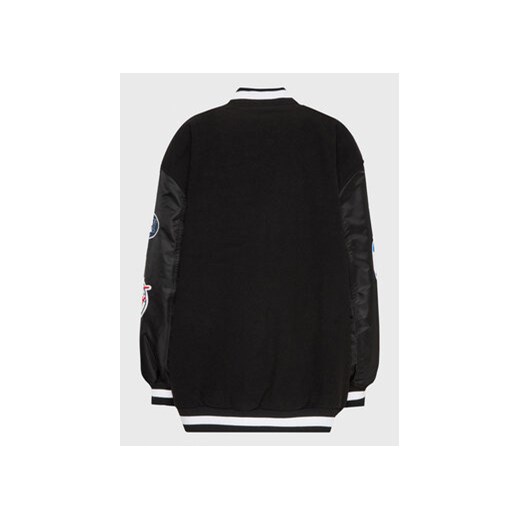 Tommy Jeans Curve Kurtka bomber Letterman DW0DW15076 Czarny Oversize XXL MODIVO