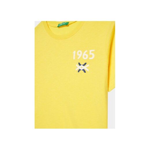 United Colors Of Benetton T-Shirt 3I1XG109J Żółty Regular Fit United Colors Of Benetton 90 MODIVO