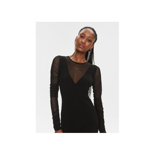 Pinko Sukienka dzianinowa Bergamotto 103019 A1KX Czarny Slim Fit Pinko S MODIVO