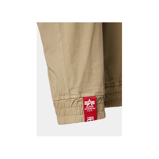 Alpha Industries Joggery Twill 116202 Beżowy Regular Fit Alpha Industries XXL MODIVO