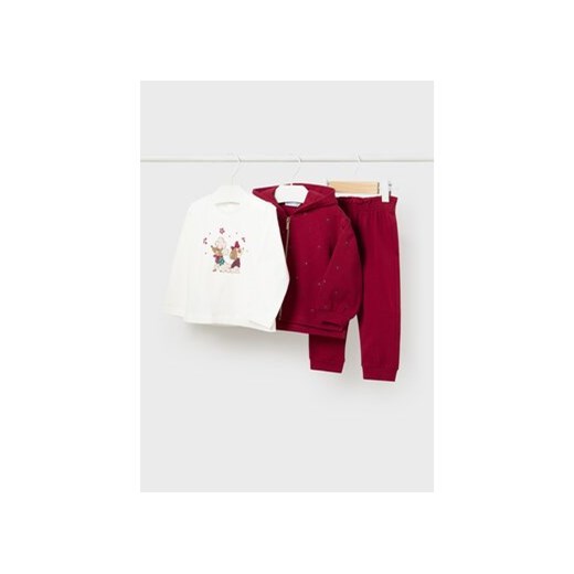 Mayoral Komplet bluza, bluzka i spodnie 2825 Czerwony Regular Fit ze sklepu MODIVO w kategorii Komplety niemowlęce - zdjęcie 177349166
