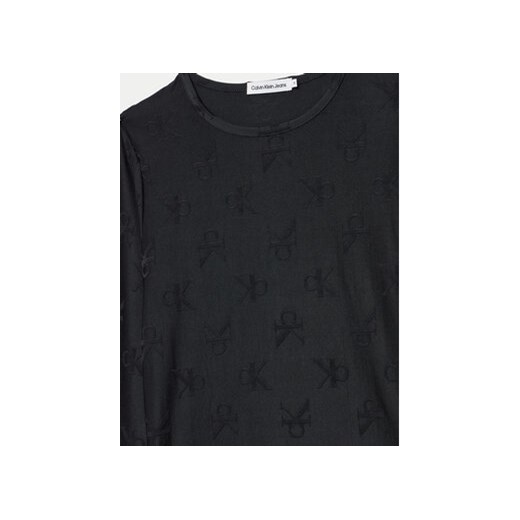 Calvin Klein Jeans Bluzka IG0IG02536 Czarny Slim Fit 10Y MODIVO