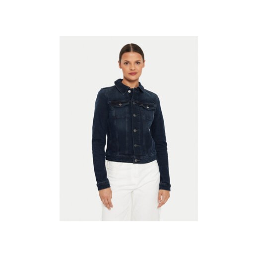 Tommy Jeans Kurtka jeansowa Vivianne DW0DW18554 Granatowy Slim Fit ze sklepu MODIVO w kategorii Kurtki damskie - zdjęcie 177360039
