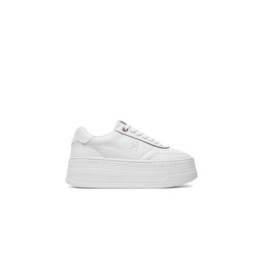 Tommy Hilfiger Sneakersy FW0FW08379 Biały ze sklepu MODIVO w kategorii Buty sportowe damskie - zdjęcie 177374805