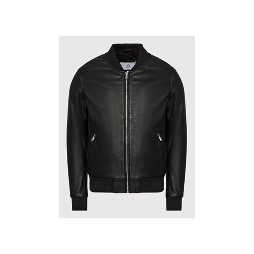 Serge Pariente Kurtka skórzana Bonbon Czarny Slim Fit Serge Pariente S MODIVO