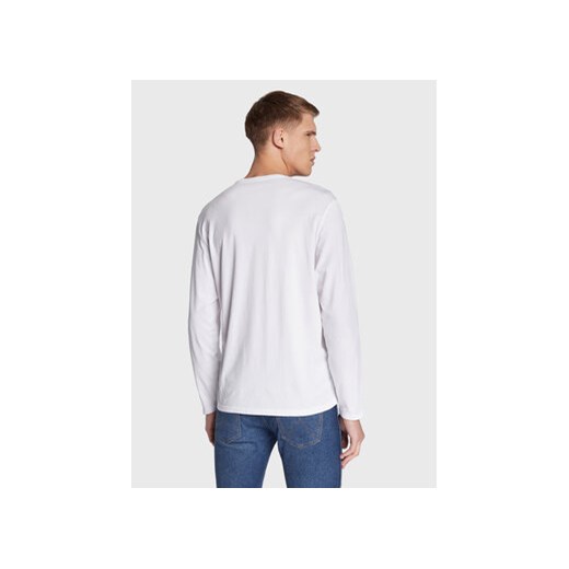 Wrangler Longsleeve Sign Off W70KD3989 112320268 Biały Regular Fit Wrangler XS MODIVO