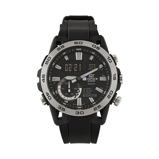 Zegarek Casio Edifice ECB-40P-1AEF Czarny ze sklepu eobuwie.pl w kategorii Zegarki - zdjęcie 177382717