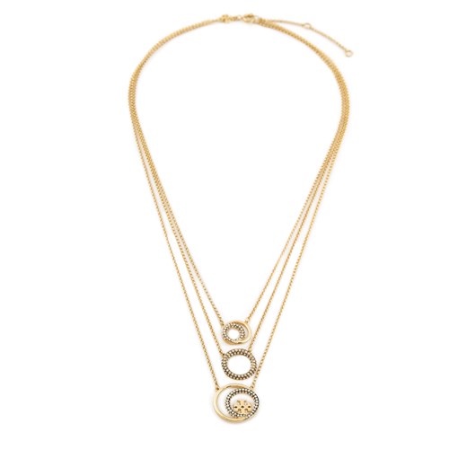 Naszyjnik Tory Burch Miller Pave Layered 163733 Złoty Tory Burch one size eobuwie.pl