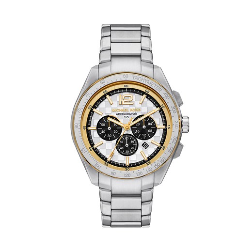 Zegarek Michael Kors Accelerator MK9188 Srebrny ze sklepu eobuwie.pl w kategorii Zegarki - zdjęcie 177383329