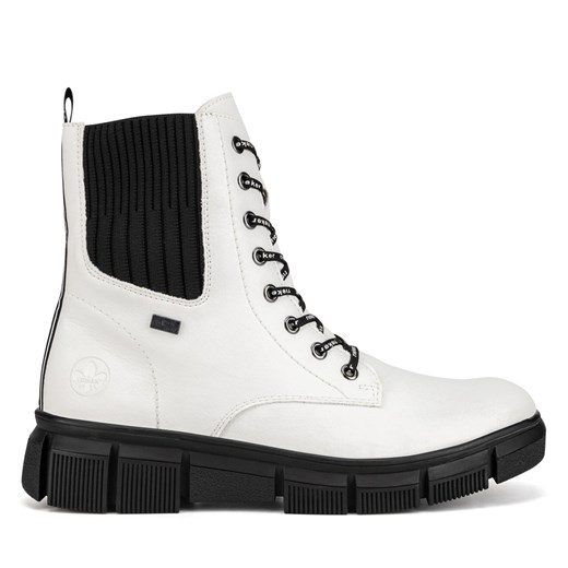 Botki Rieker X3414-80 Biały Rieker 41 eobuwie.pl